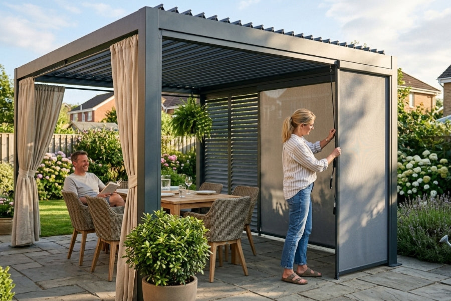 Add Side Shade to a Mirador Pergola
