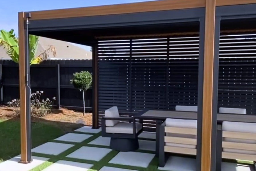 mirador louvered pergola