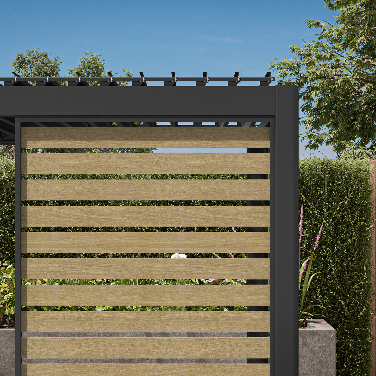 111 Accessory - 1/3 10' Active Oak Panorama Deco Wall
