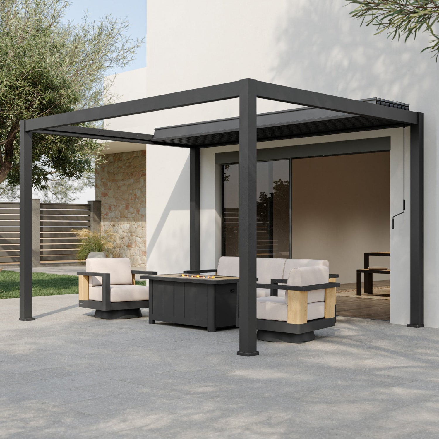 Mirador 111A 13'x10' Origami Pergola