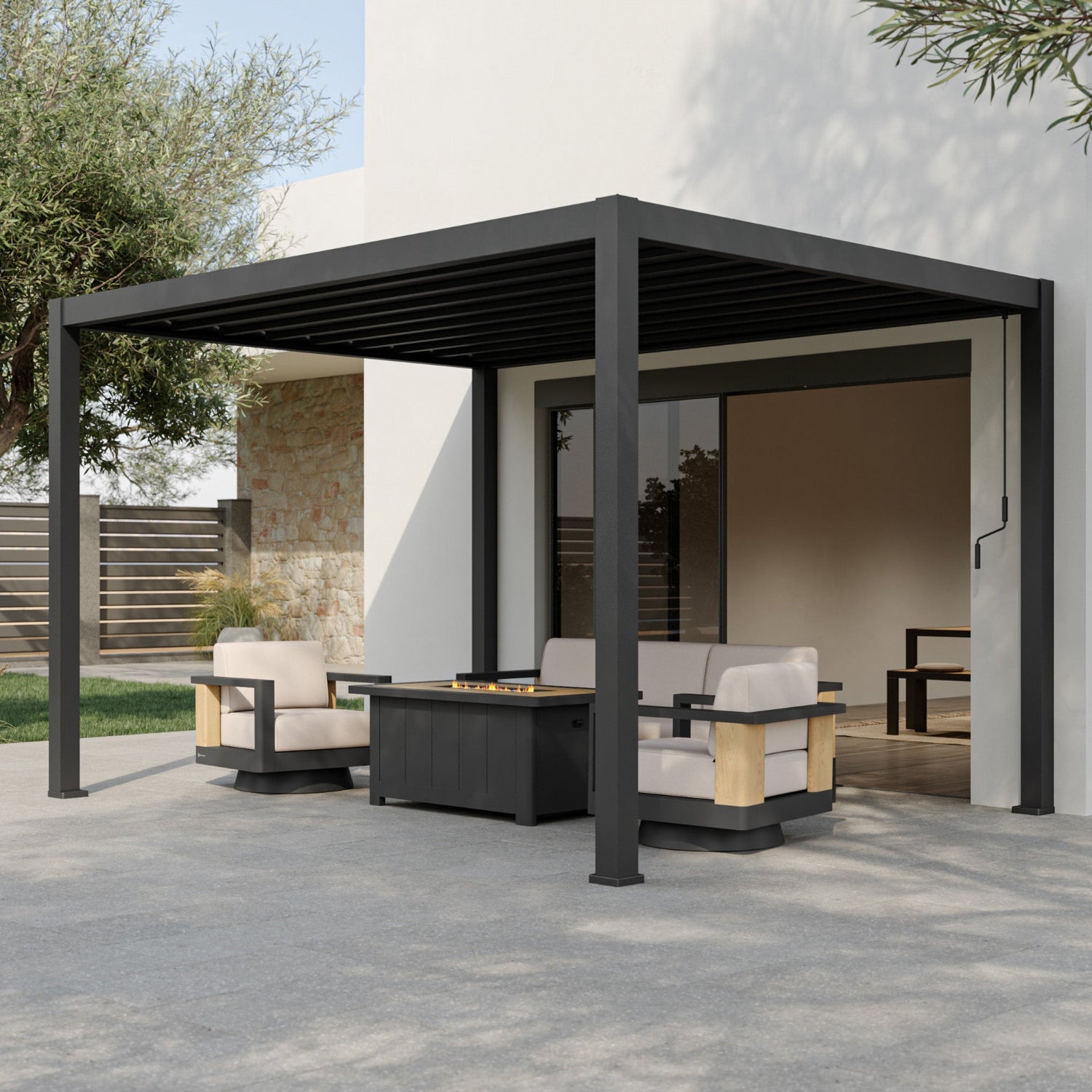 Mirador 111A 13'x10' Origami Pergola