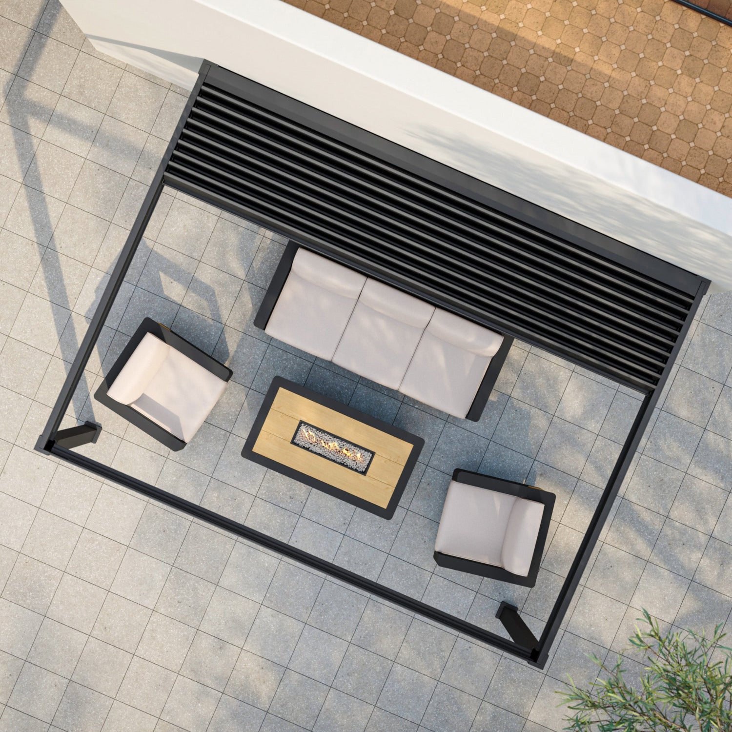 Mirador 111A 13'x10' Origami Pergola