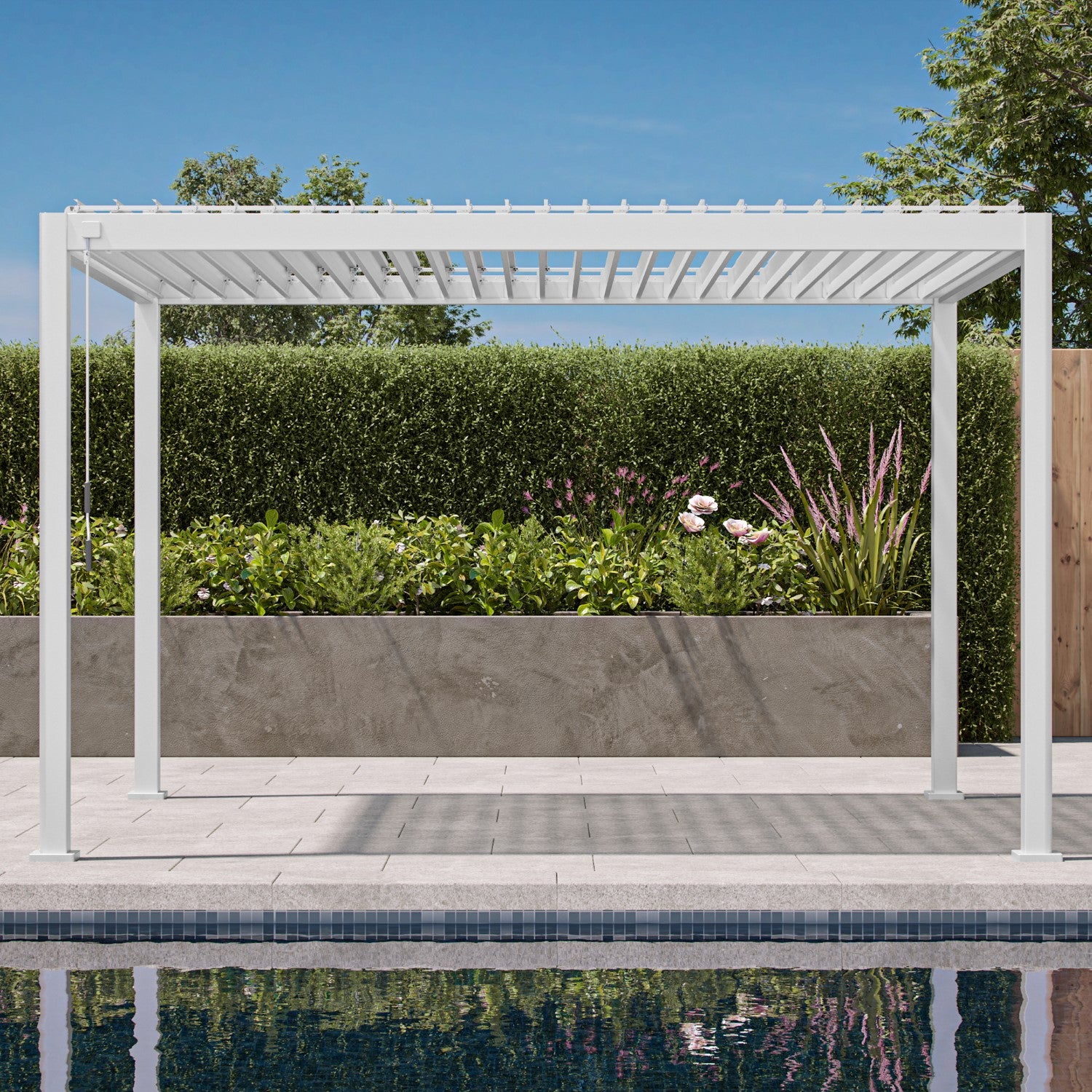 MIRADOR 111S 10'x13' WHITE PERGOLA