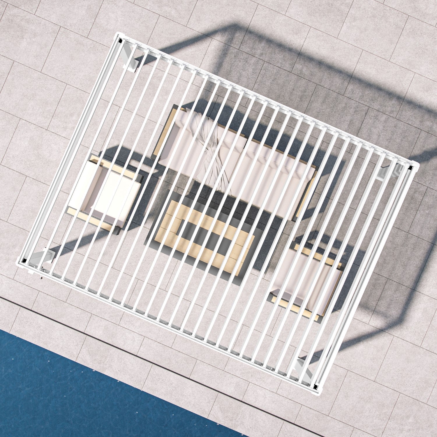 MIRADOR 111SR 10'x13' WHITE PERGOLA