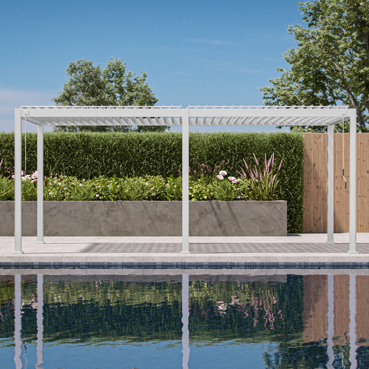 MIRADOR 111SR 10'x20' WHITE PERGOLA