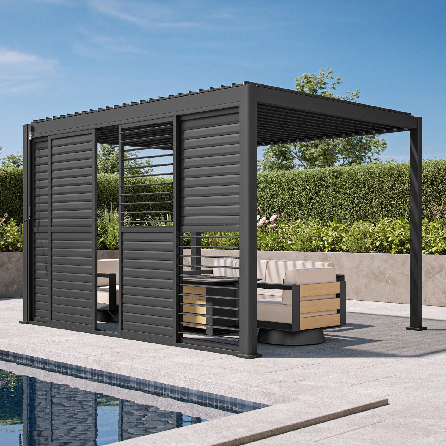 111 Accessory - 13‘ White sliding shutter door