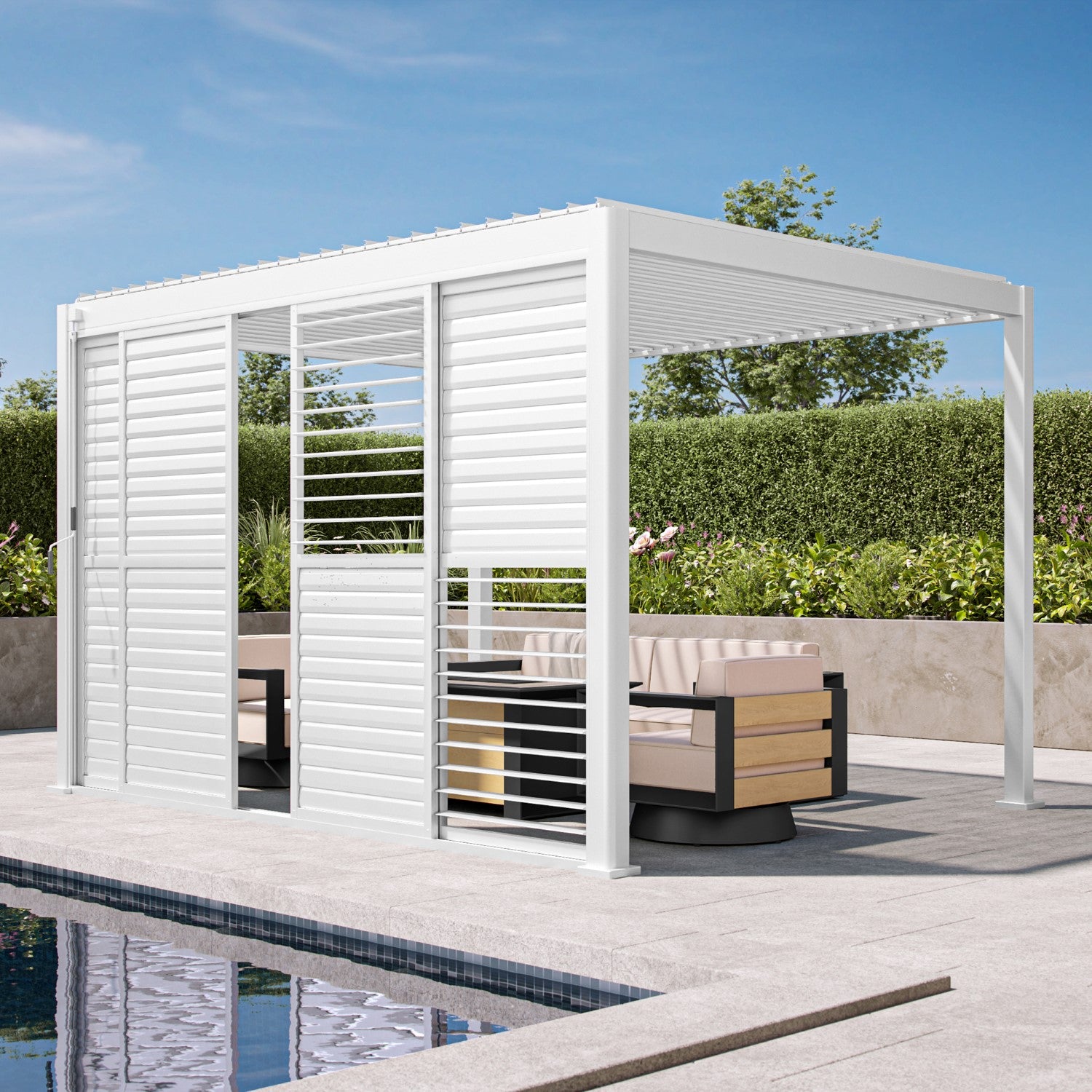 111 Accessory - 13‘ White sliding shutter door