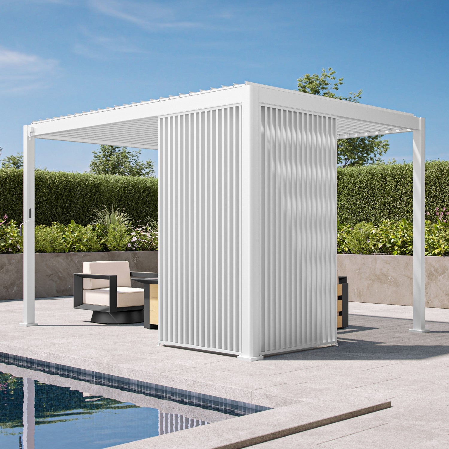 111 Accessory - 1/3 10' White Decowall Skyline