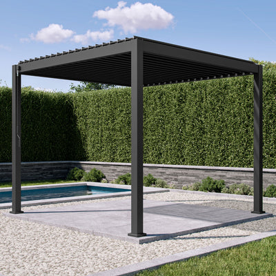 MIRADOR 111S 10'x10' CHARCOAL PERGOLA