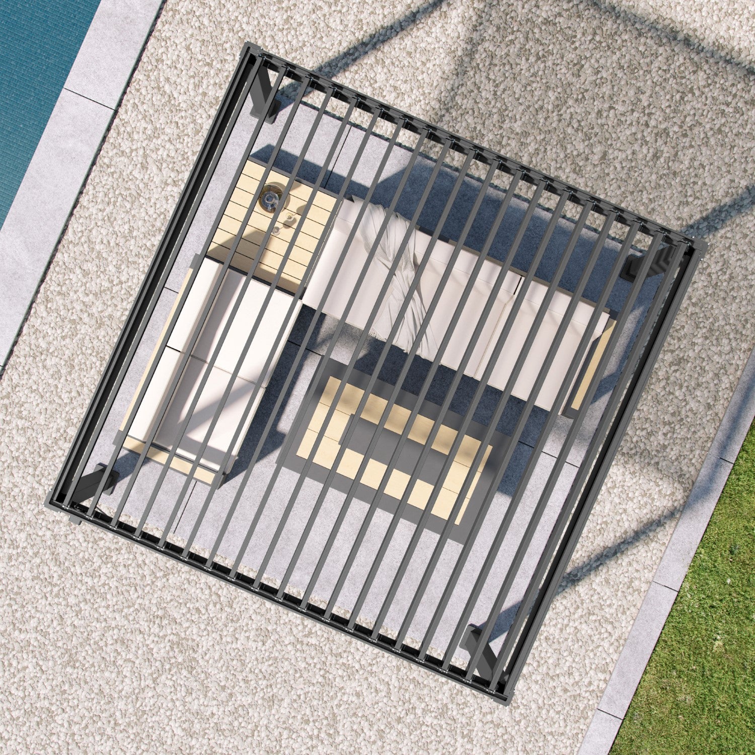 MIRADOR 111S 10'x10' CHERRY OAK PERGOLA