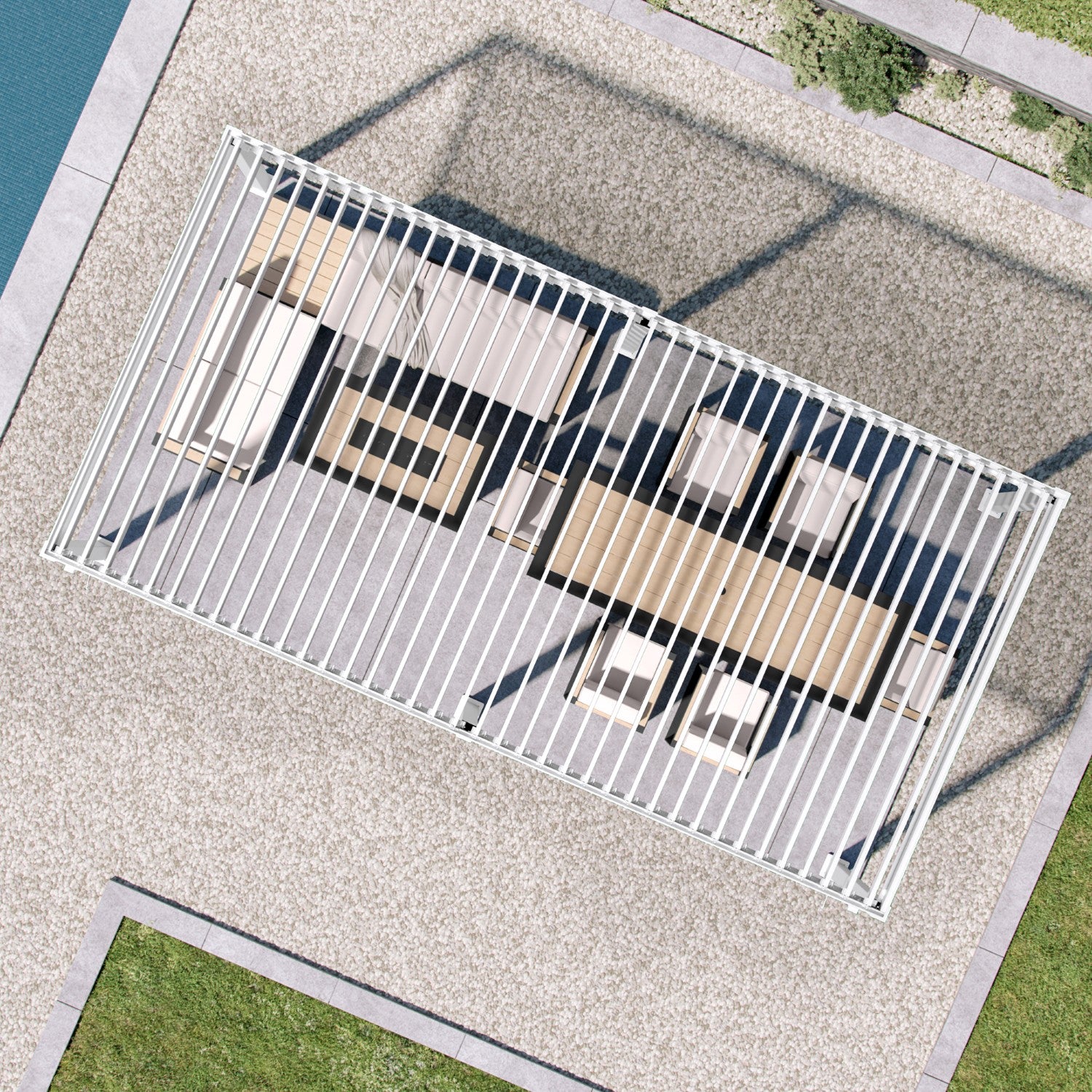 MIRADOR 111S 10'x20' CHERRY OAK PERGOLA