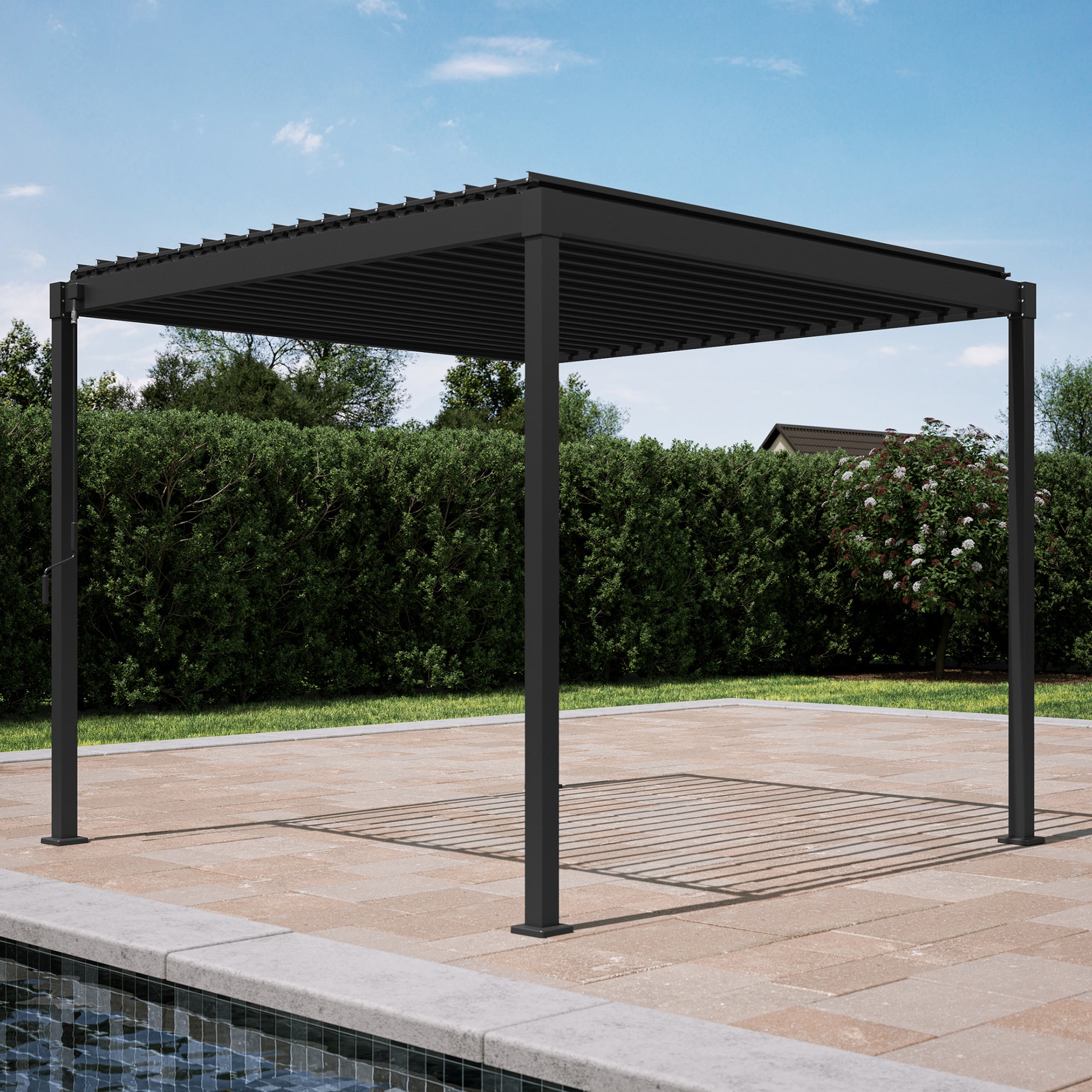 MIRADOR 80S 10'x10' CHARCOAL PERGOLA