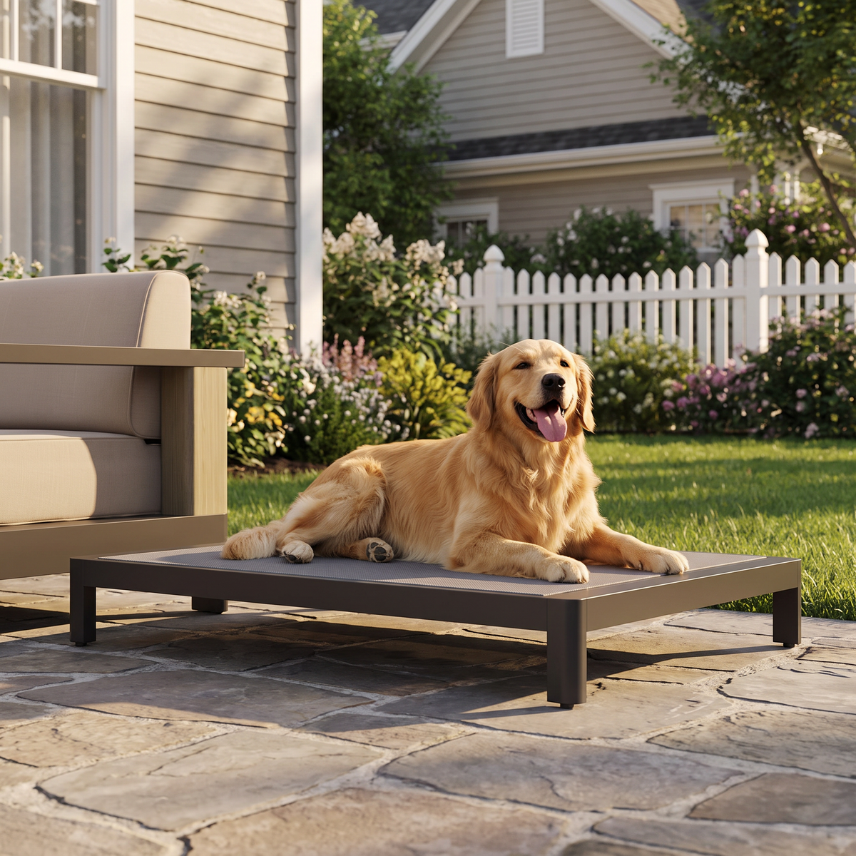 Siena Pet Bed 48‑Inch - Mirador Outdoor Furniture
