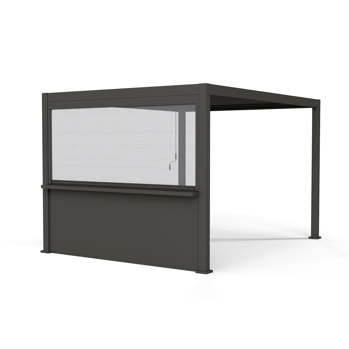 Mirador Outdoor Accessory 10’ Bar Counter Wall with Pull Down Screen
