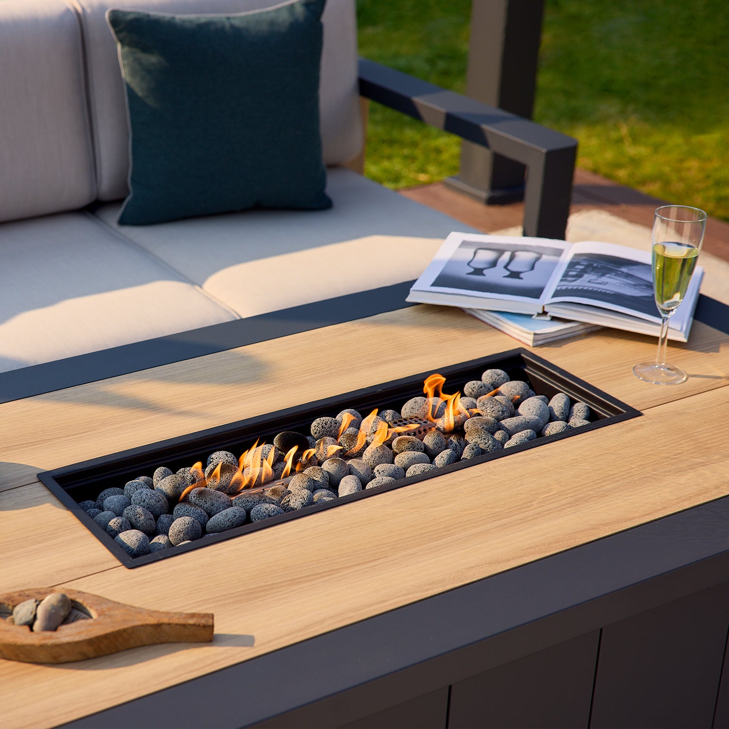 Siena 4-Piece Fire Pit Seating Set - Mirador Outdoor Furniture