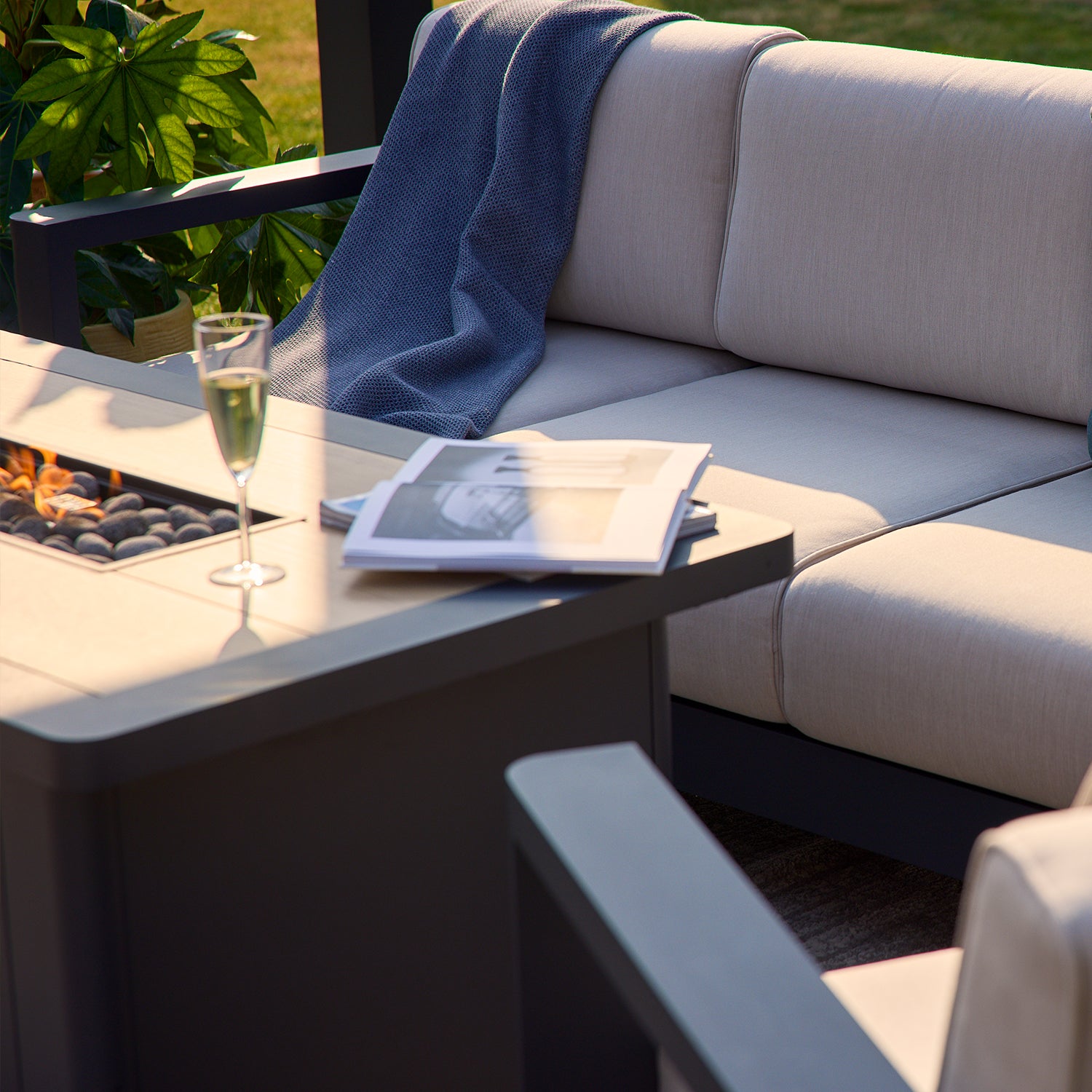 Siena 4-Piece Fire Pit Seating Set - Mirador Outdoor Furniture