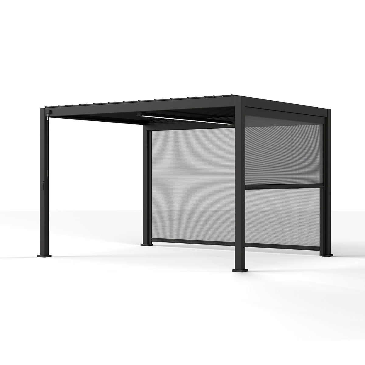 Bundle Set - 111DA 10'x13' Pergola + 10' Pull Down Screen + 13' Pull Down Screen + 10' LED Light Bar with Power Supply
