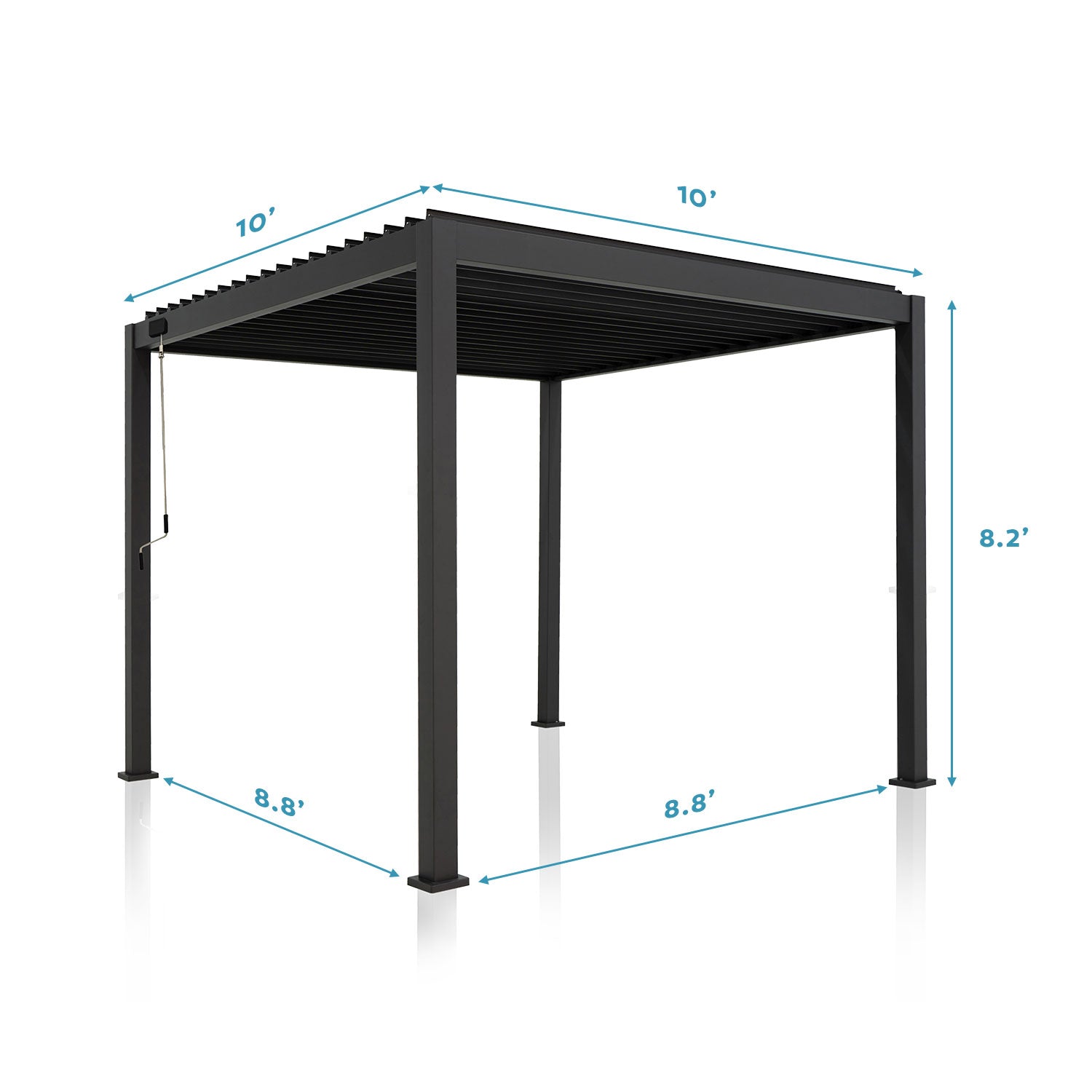 MIRADOR 111S 10'x10' CHERRY OAK PERGOLA