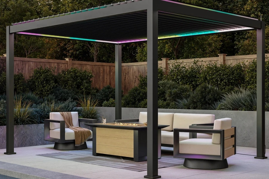 Pergola with LED Lights