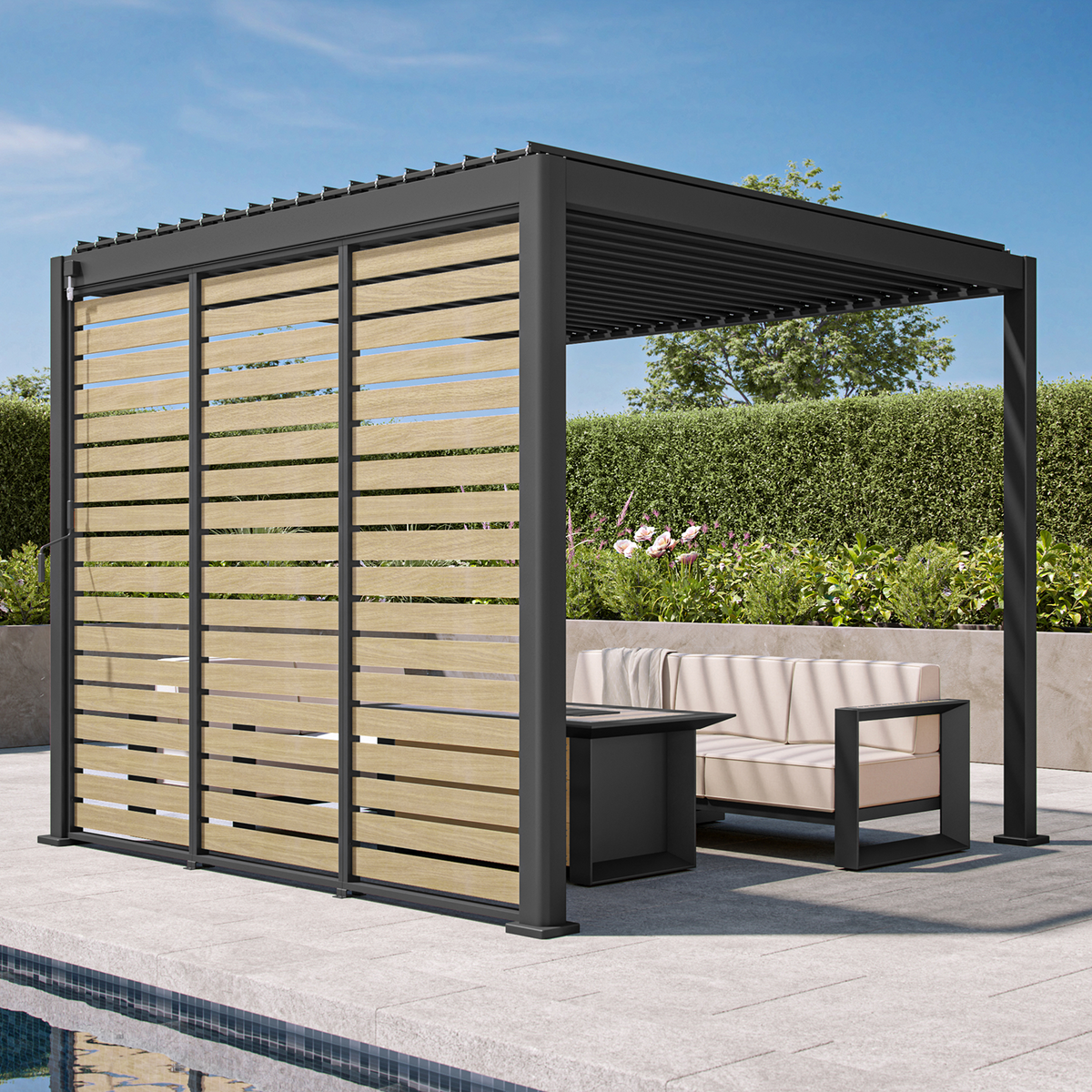111 Accessory - 1/3 10' Active Oak Panorama Deco Wall