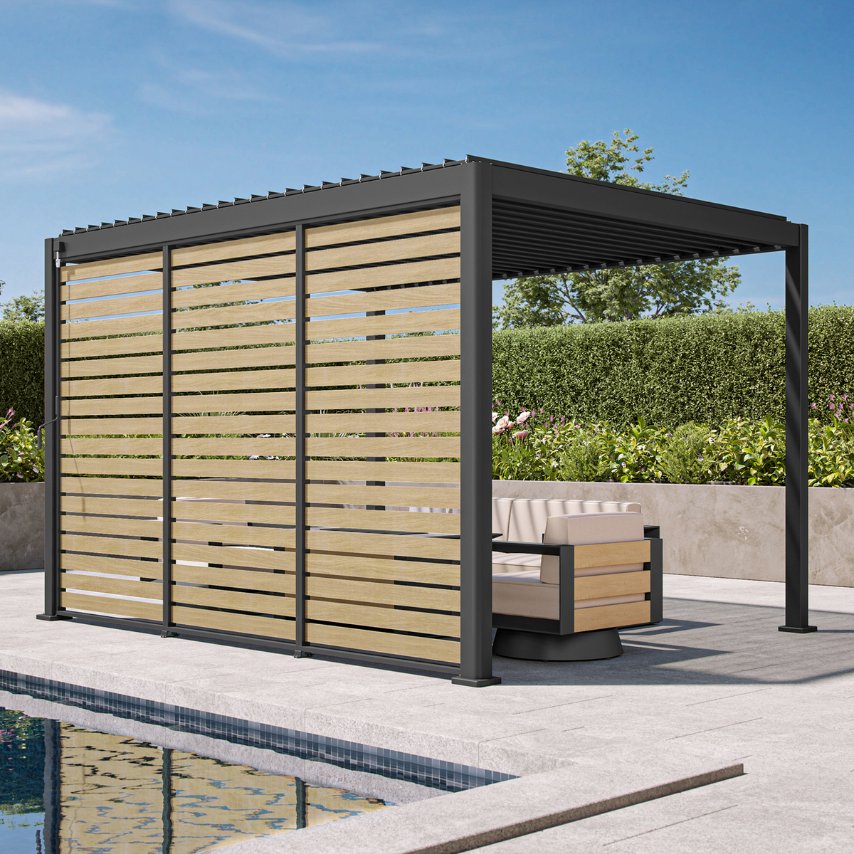 111 Accessory - 1/3 13' Active Oak Panorama Deco Wall
