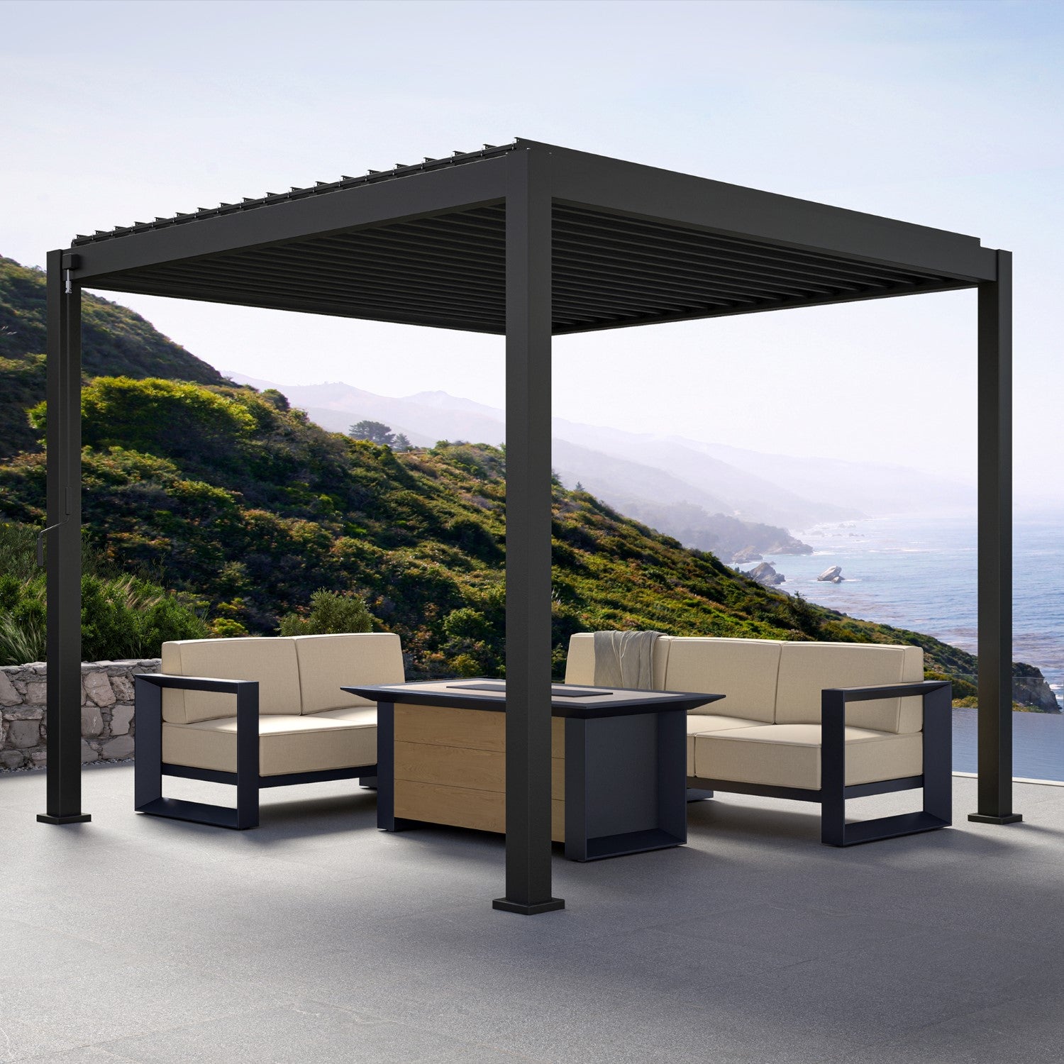 MIRADOR 111DA 10'x10' WHITE PERGOLA