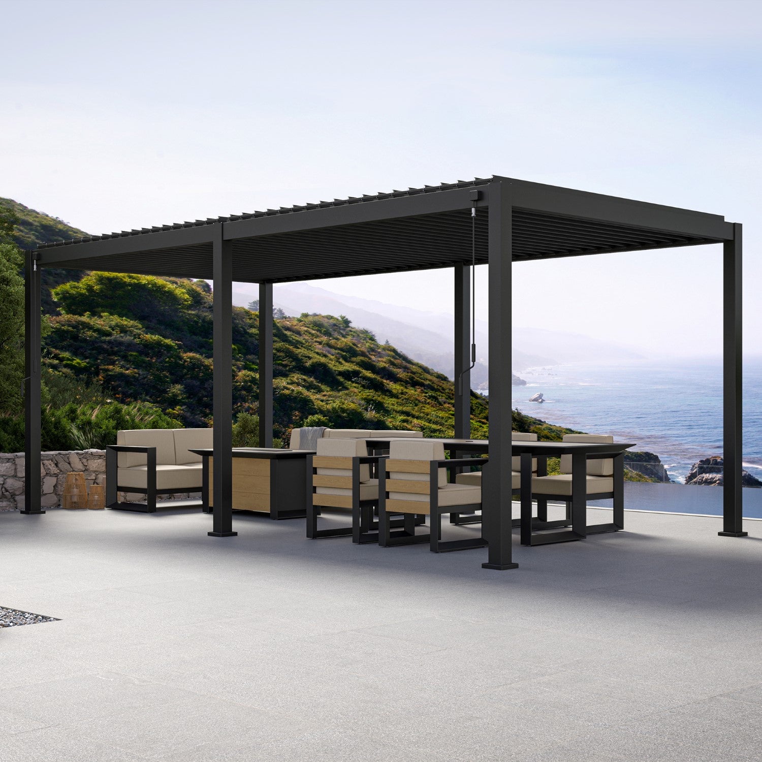 MIRADOR 111DA 10'x20' WHITE PERGOLA