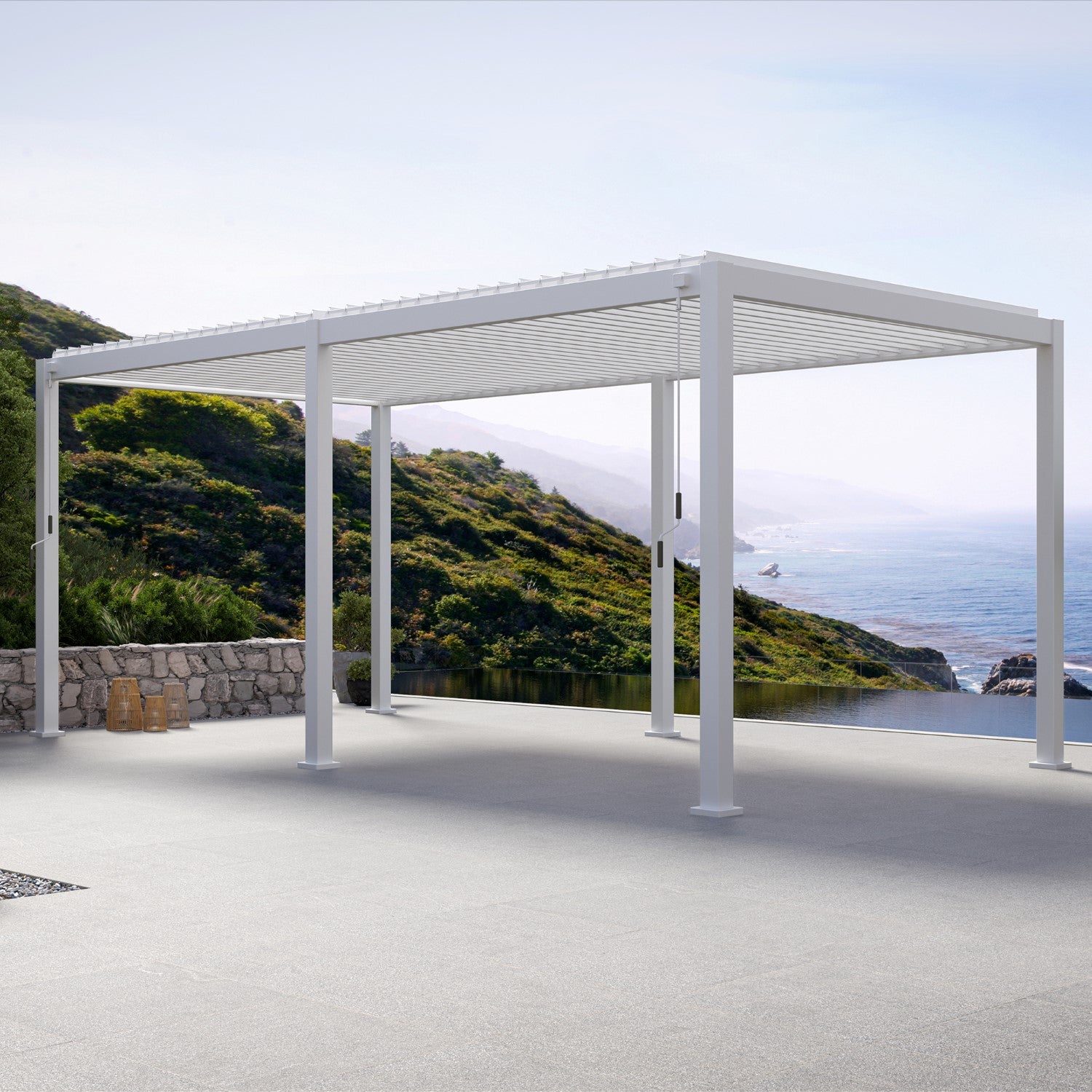MIRADOR 111DA 10'x20' WHITE PERGOLA