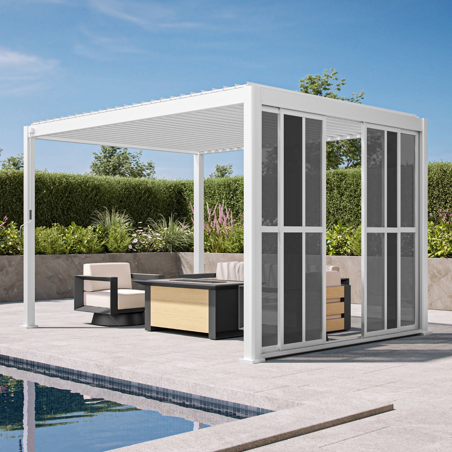 111 Accessory - 10' White sliding door