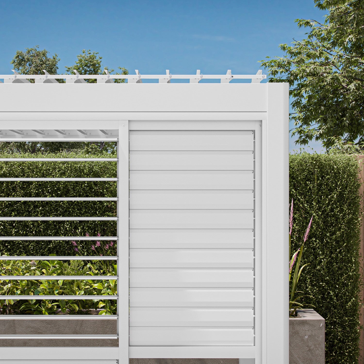 111 Accessory - 13‘ White sliding shutter door