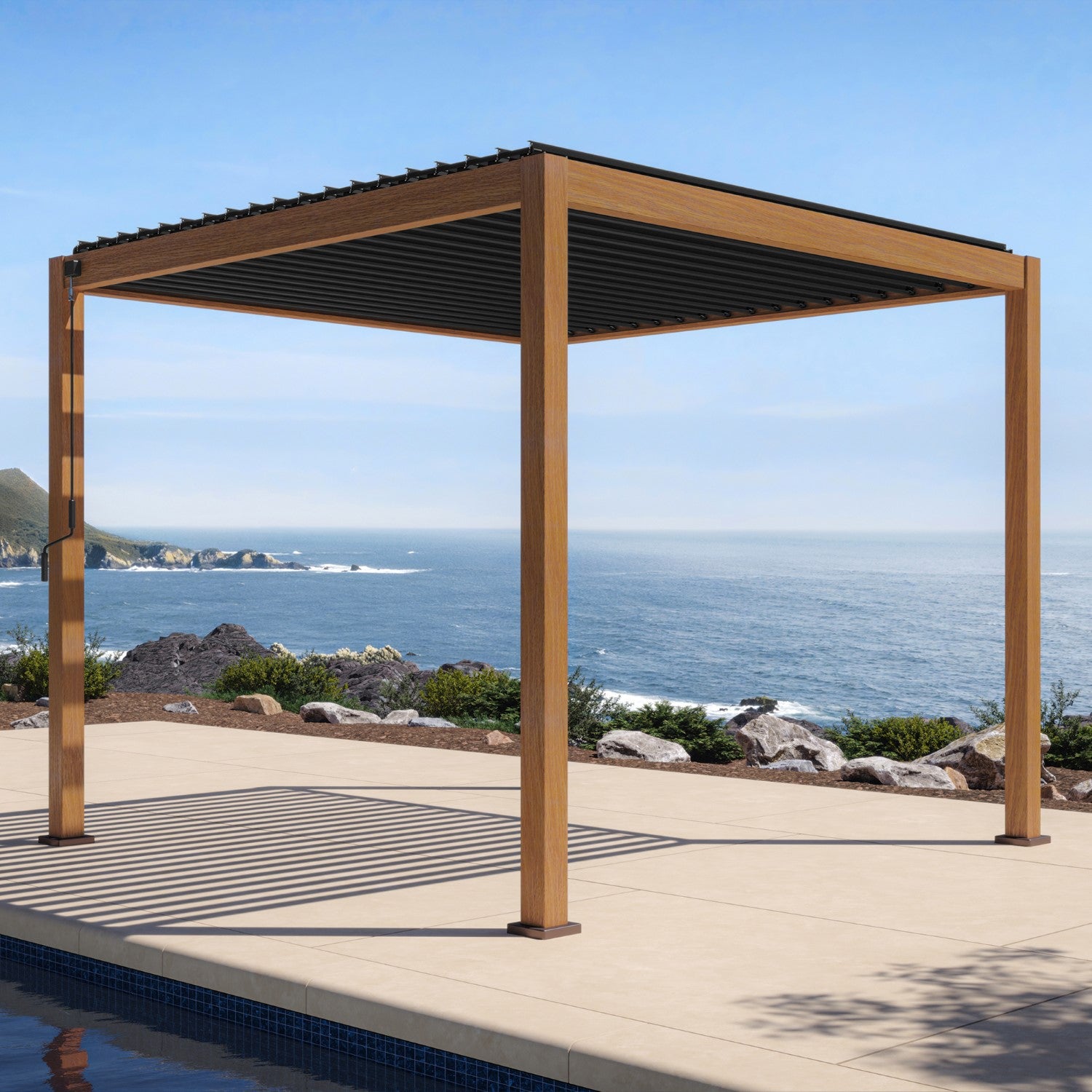 MIRADOR 111S 10'x10' CHERRY OAK PERGOLA