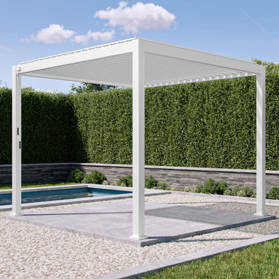 MIRADOR 111S 10'x10' WHITE PERGOLA
