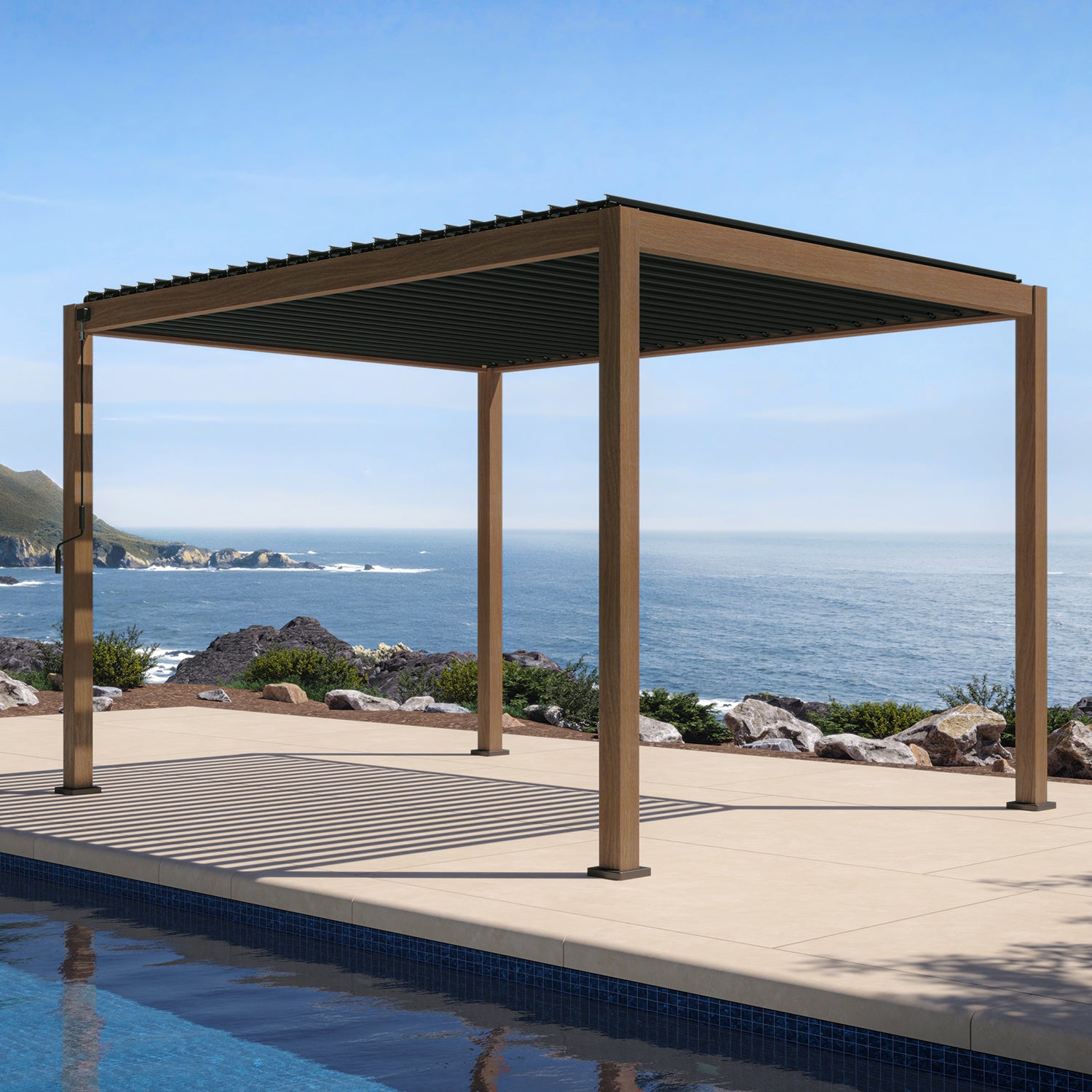 Mirador 111S 10'x13' Takasho-Brown Ebony Pergola