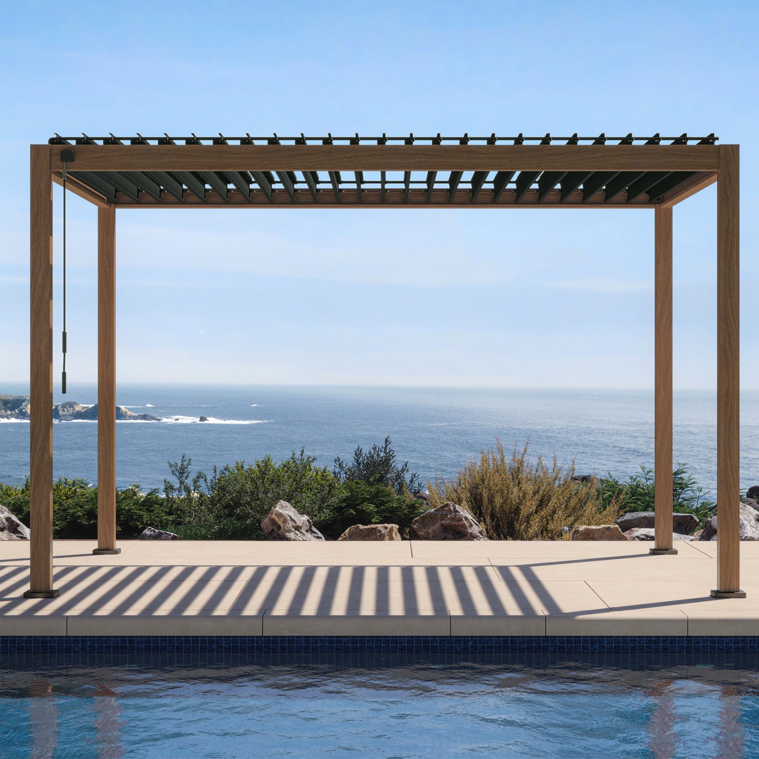 Mirador 111S 10'x13' Takasho-Brown Ebony Pergola