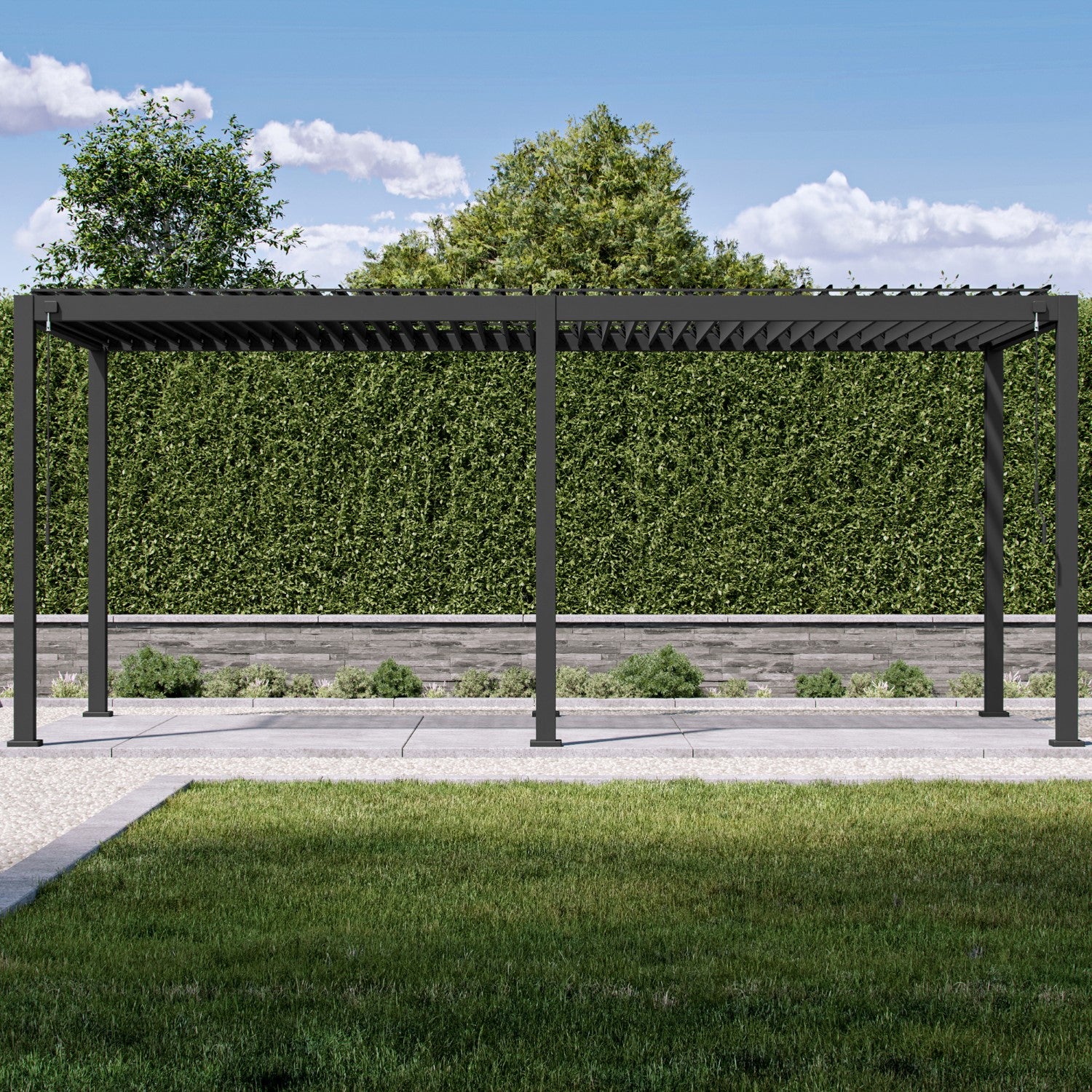 MIRADOR 111SR 10'x20' WHITE PERGOLA | ALUMINIUM LOUVERED PERGOLA