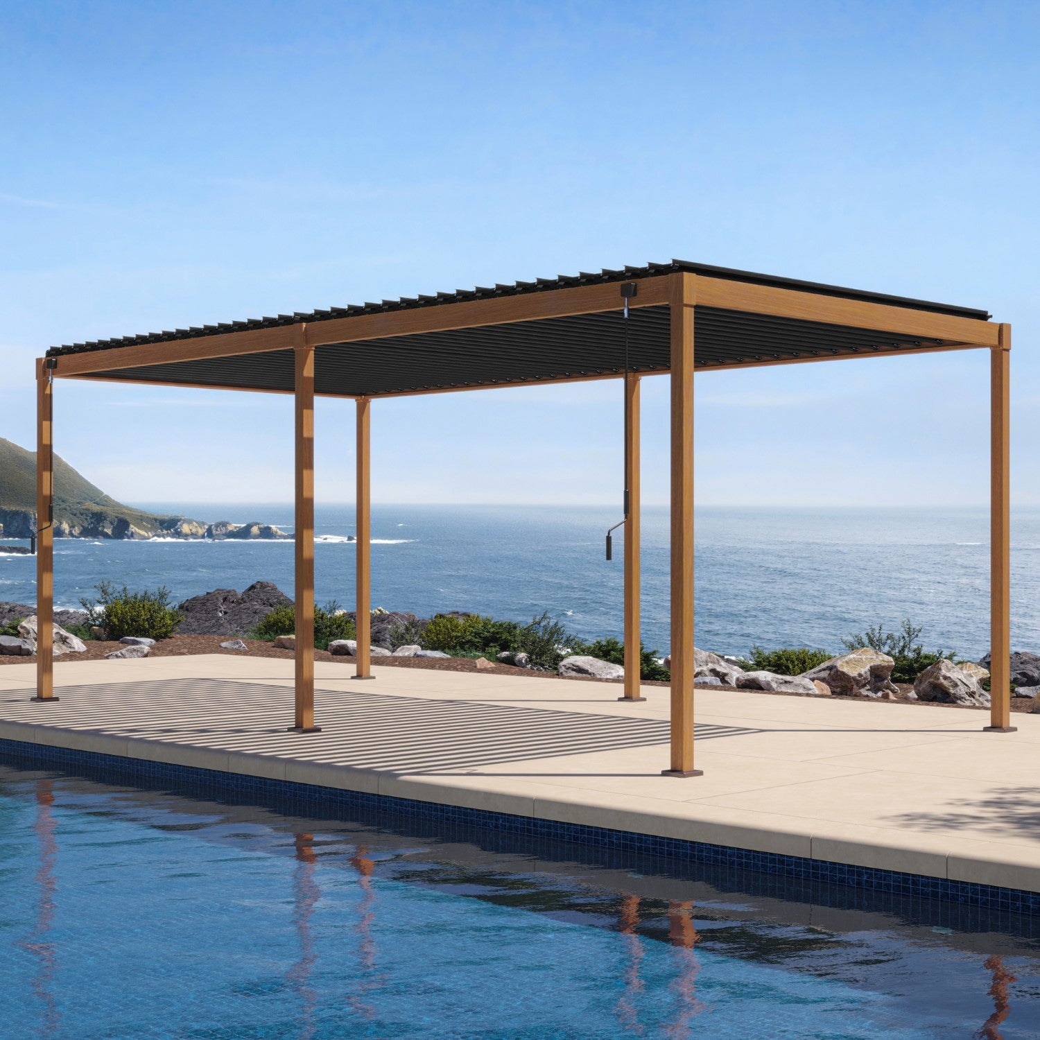 MIRADOR 111S 10'x20' CHERRY OAK PERGOLA