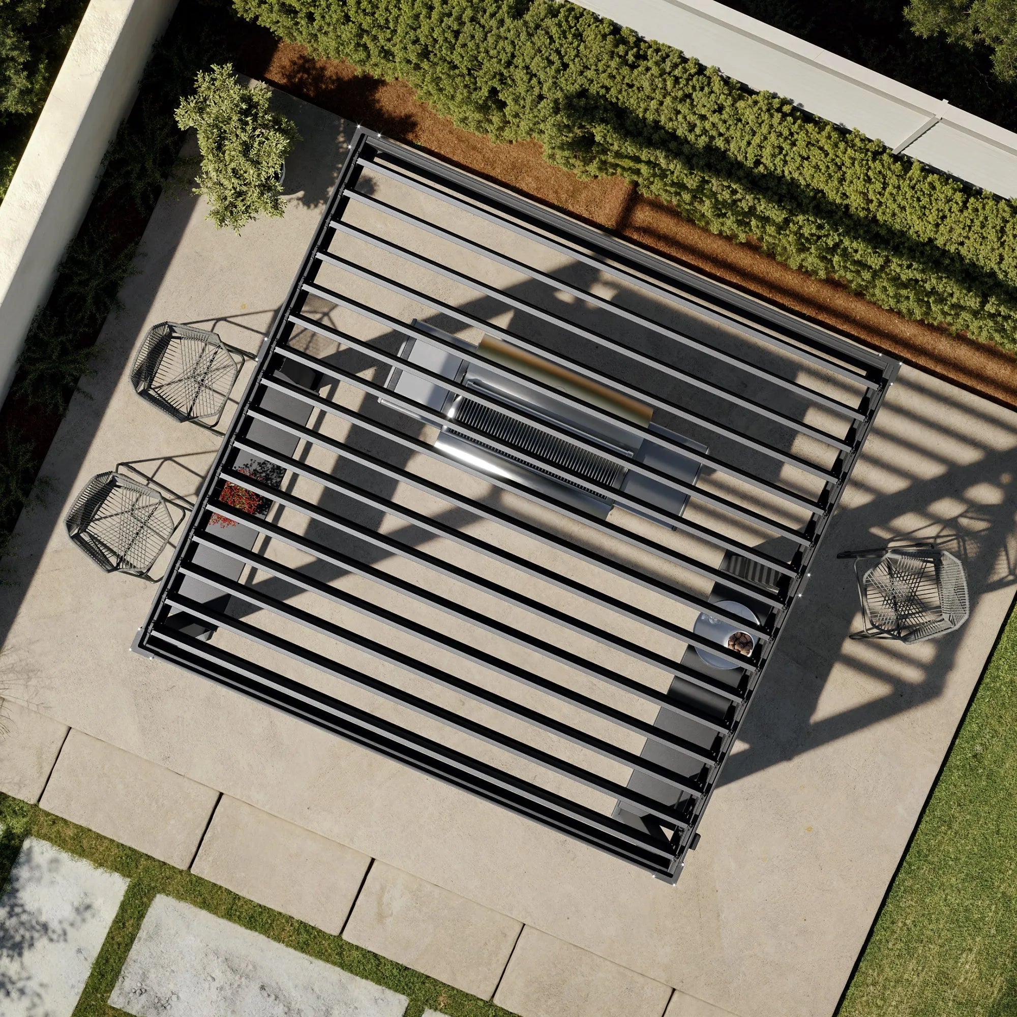 Mirador Grill XL 8.93'×8.5' Pergola