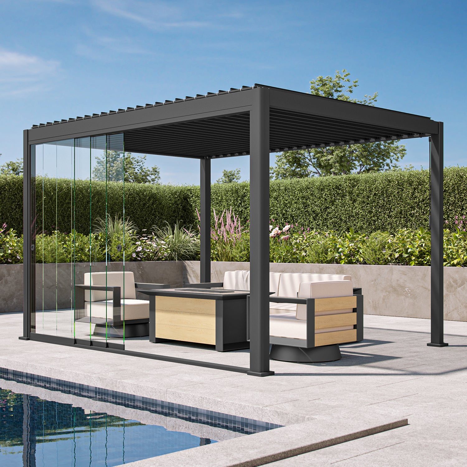 80/88 Pergola Accessories - Side Screens & More - Mirador Outdoor