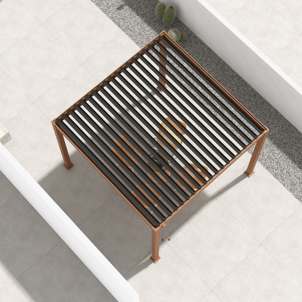 MIRADOR 111S 10'x10' CHERRY OAK PERGOLA