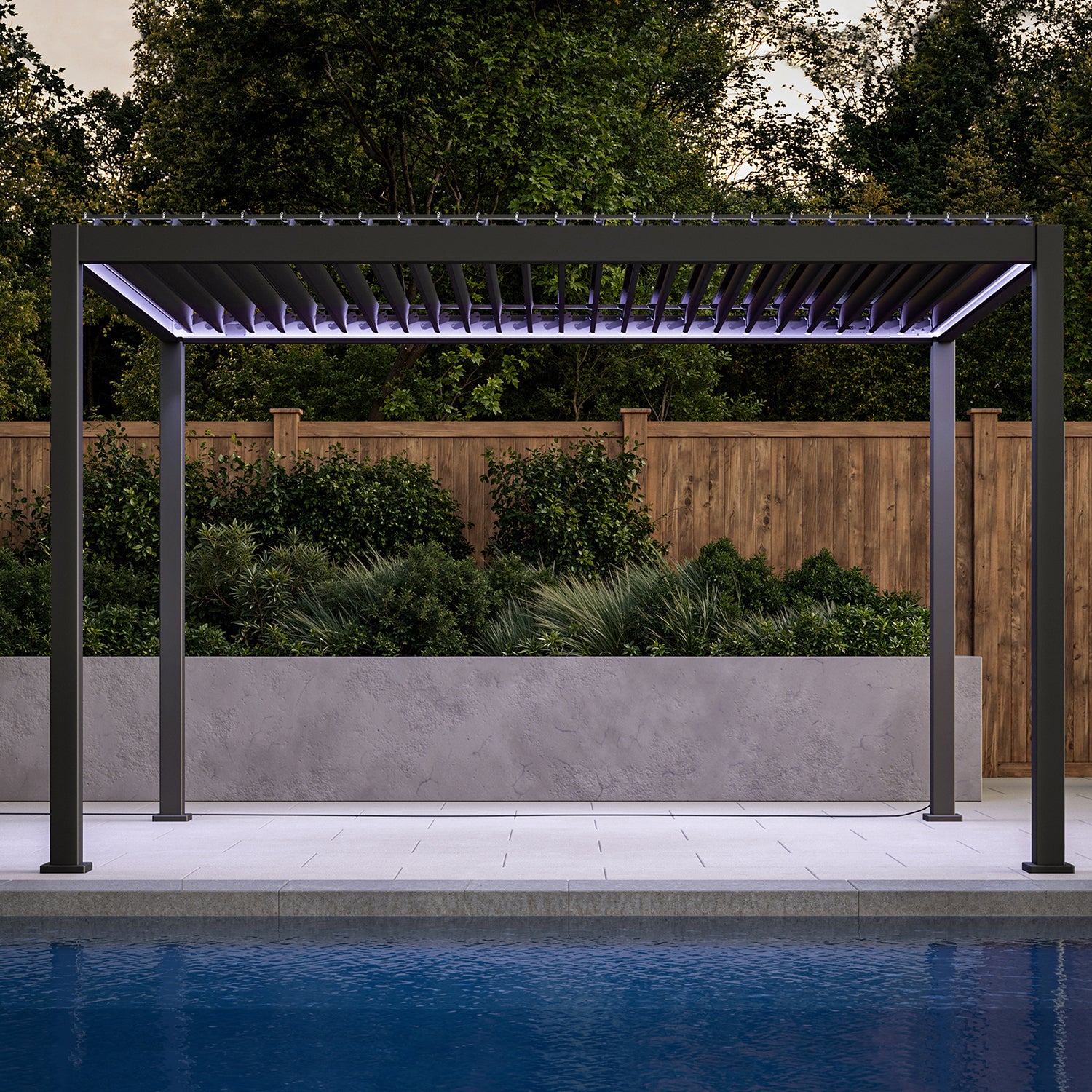 リエルパーテーション MIRADOR 111S E-motion 10'x13' PERGOLA | ALUMINIUM LOUVERED PERGOLA