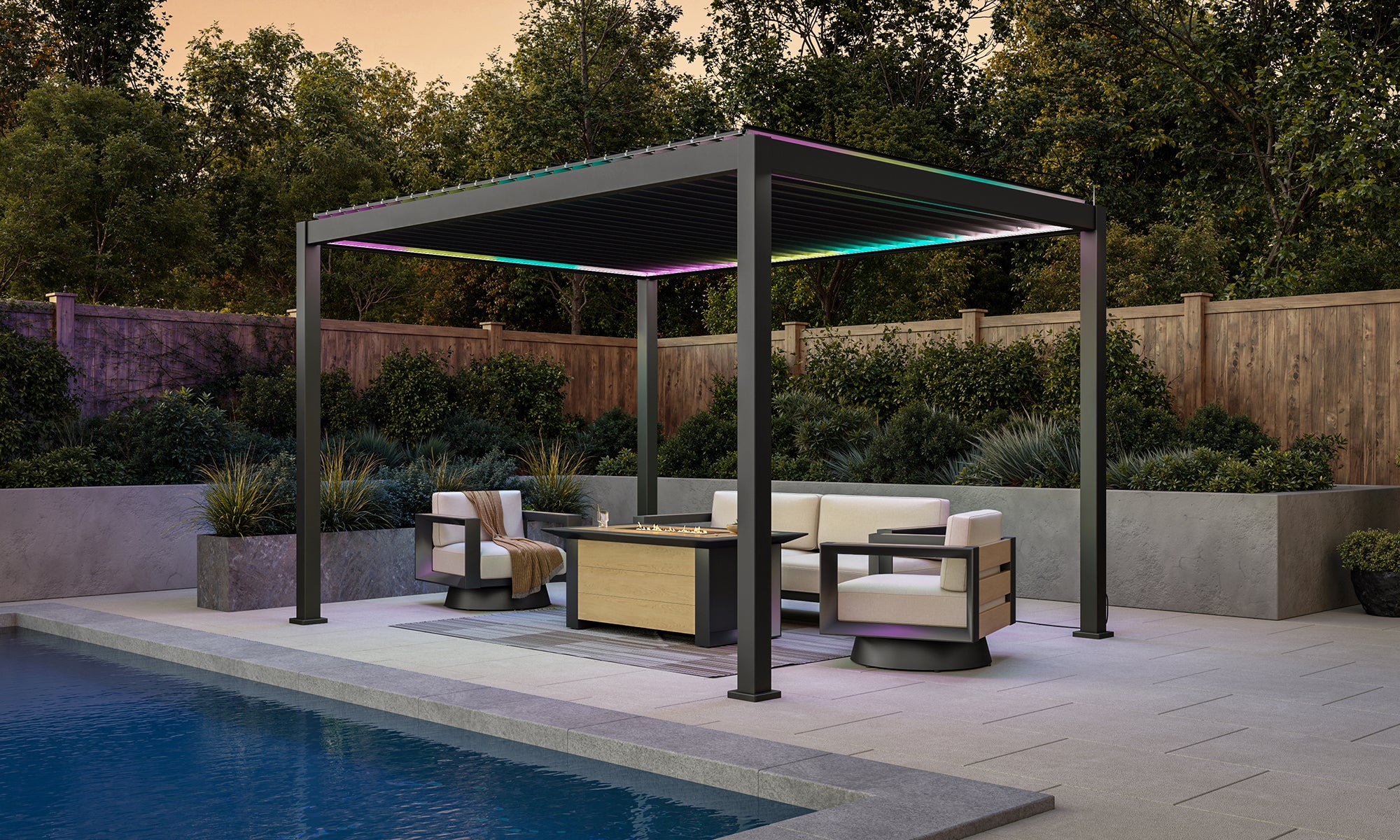 MIRADOR 111S E-motion 10'x13' PERGOLA | ALUMINIUM LOUVERED PERGOLA