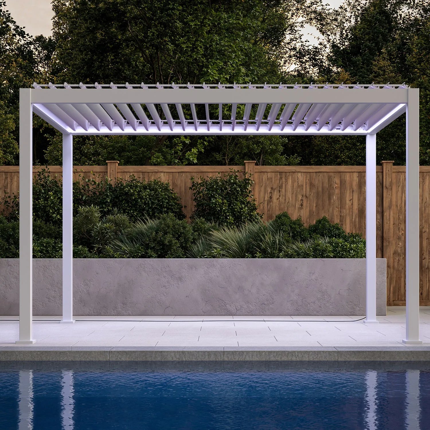 Mirador Outdoor 111S E-motion 10'x13' pergola - white
