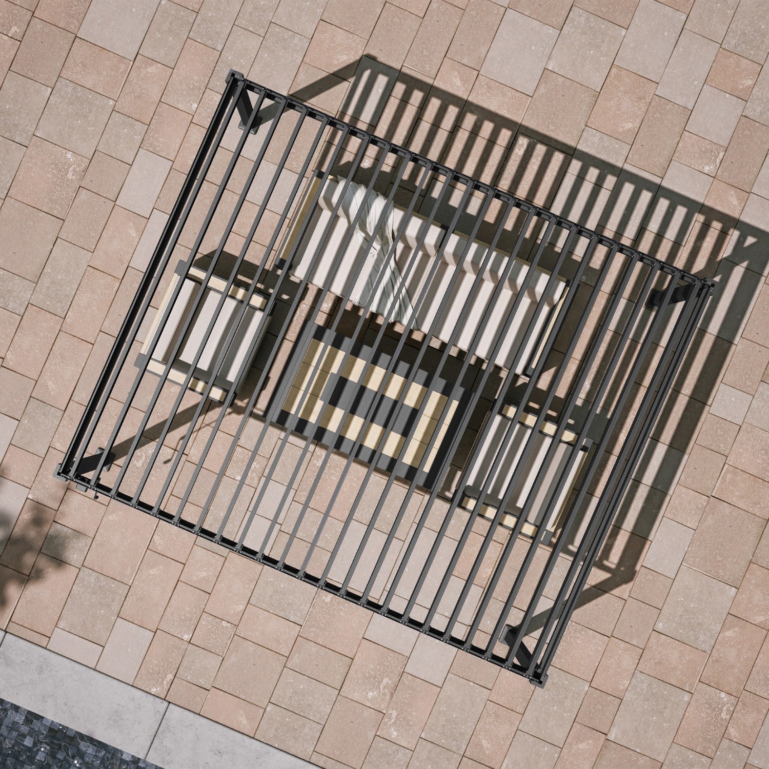 (HARさん専用)Creative Memories プロテクター　スパーゴ MIRADOR 80S 10'x12' CHARCOAL PERGOLA | ALUMINUM LOUVERED PERGOLA