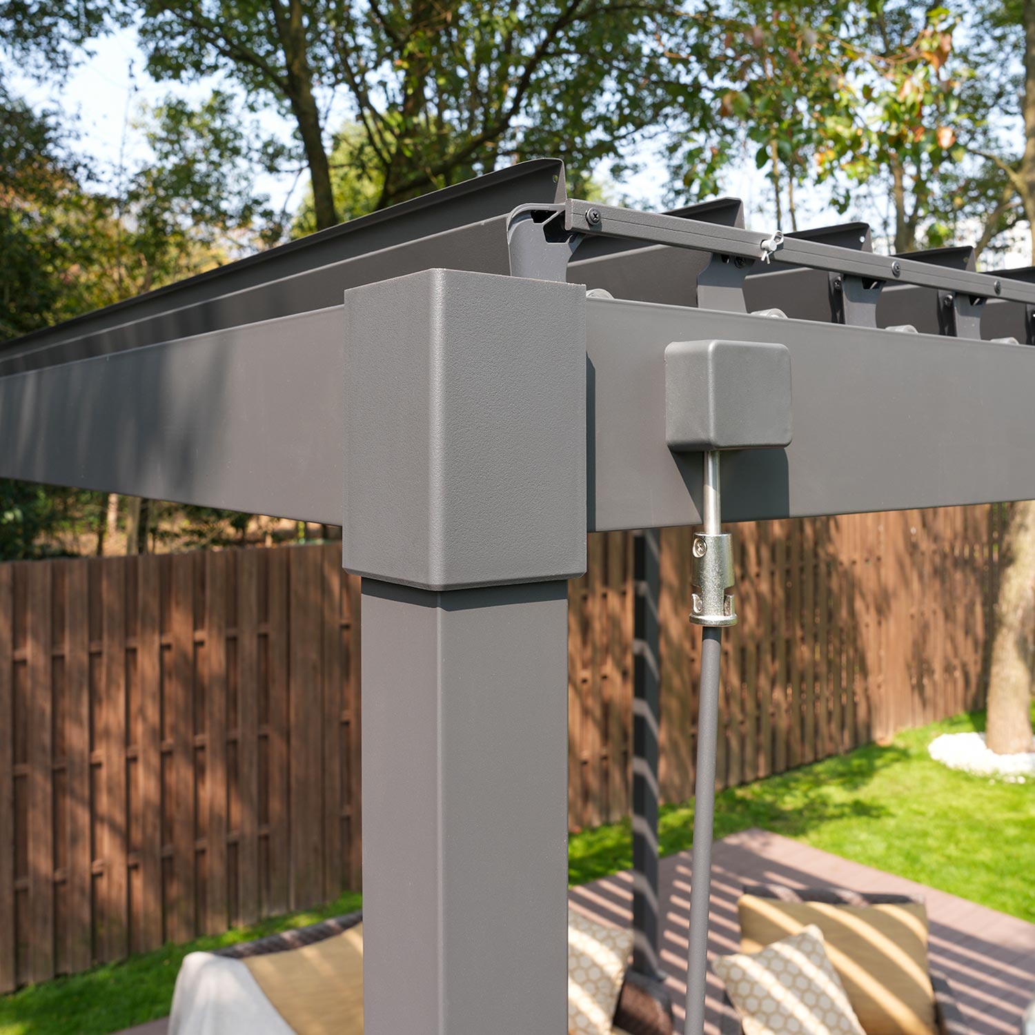 MIRADOR 80S 10'x20' CHARCOAL PERGOLA