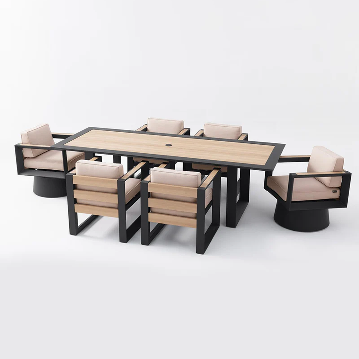Bundle Set - Mirador 7-piece dinning set + 111SR Pergola 10*13