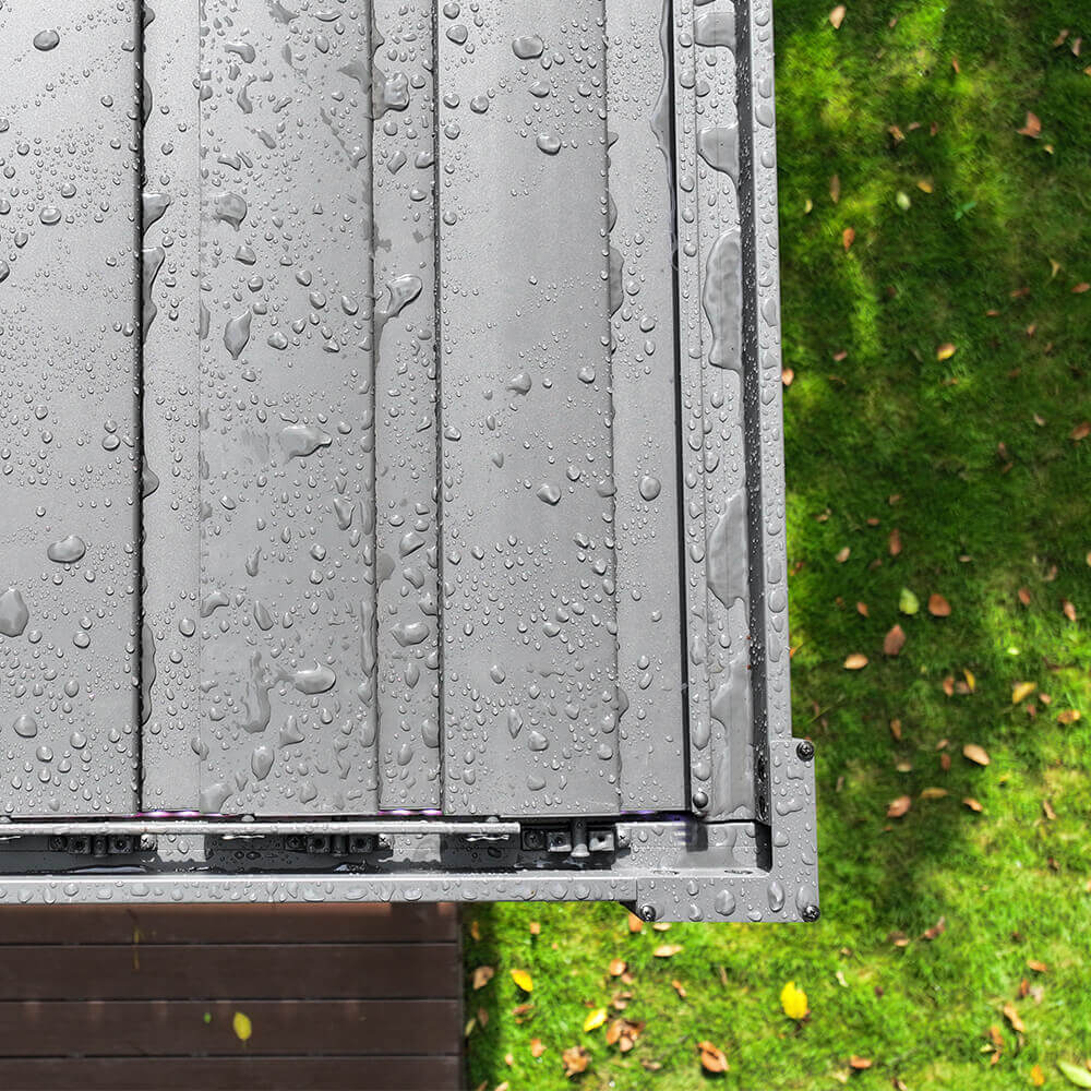 MIRADOR 111S 10'x13' PERGOLA WITH LED STRIP LIGHTS