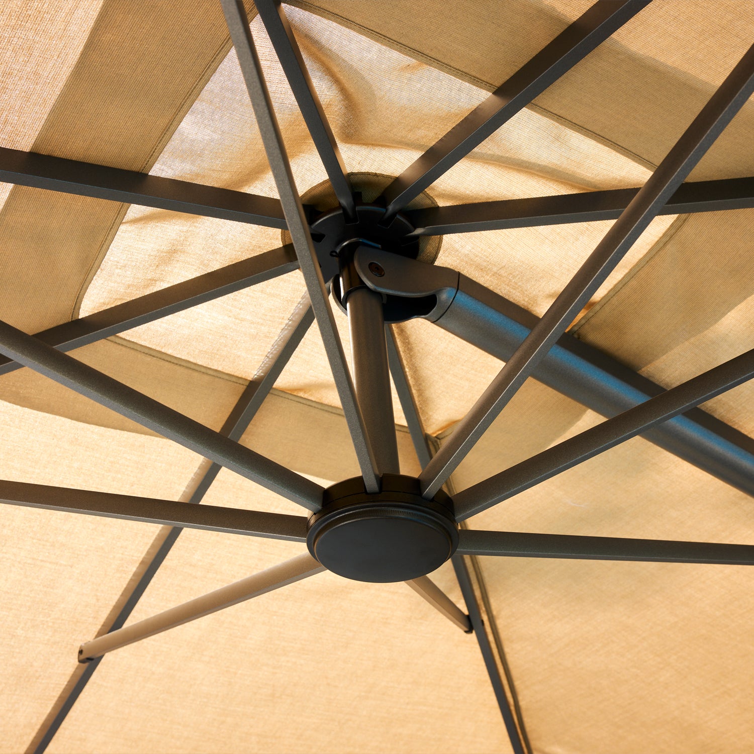 Mirador Novara 10'x10' Cantilever Umbrella Mushroom Color