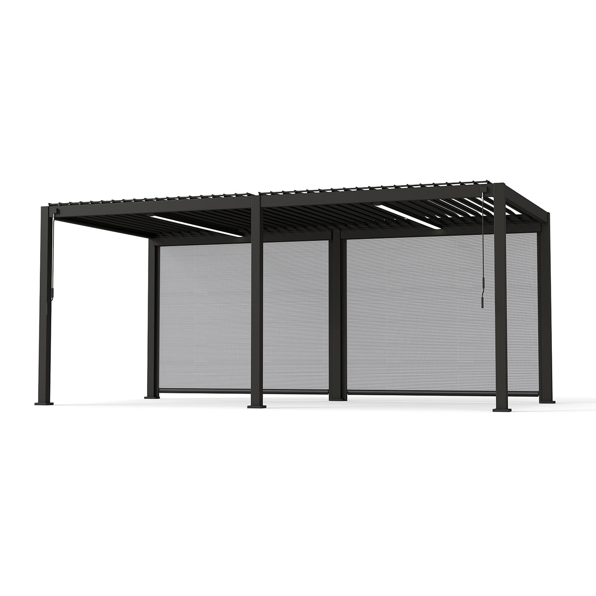 Bundle Set - 111DA 10'x20' Pergola + 2 * 10' Pull Down Screen  + 2 * 10' LED Light Bar with Power Supply