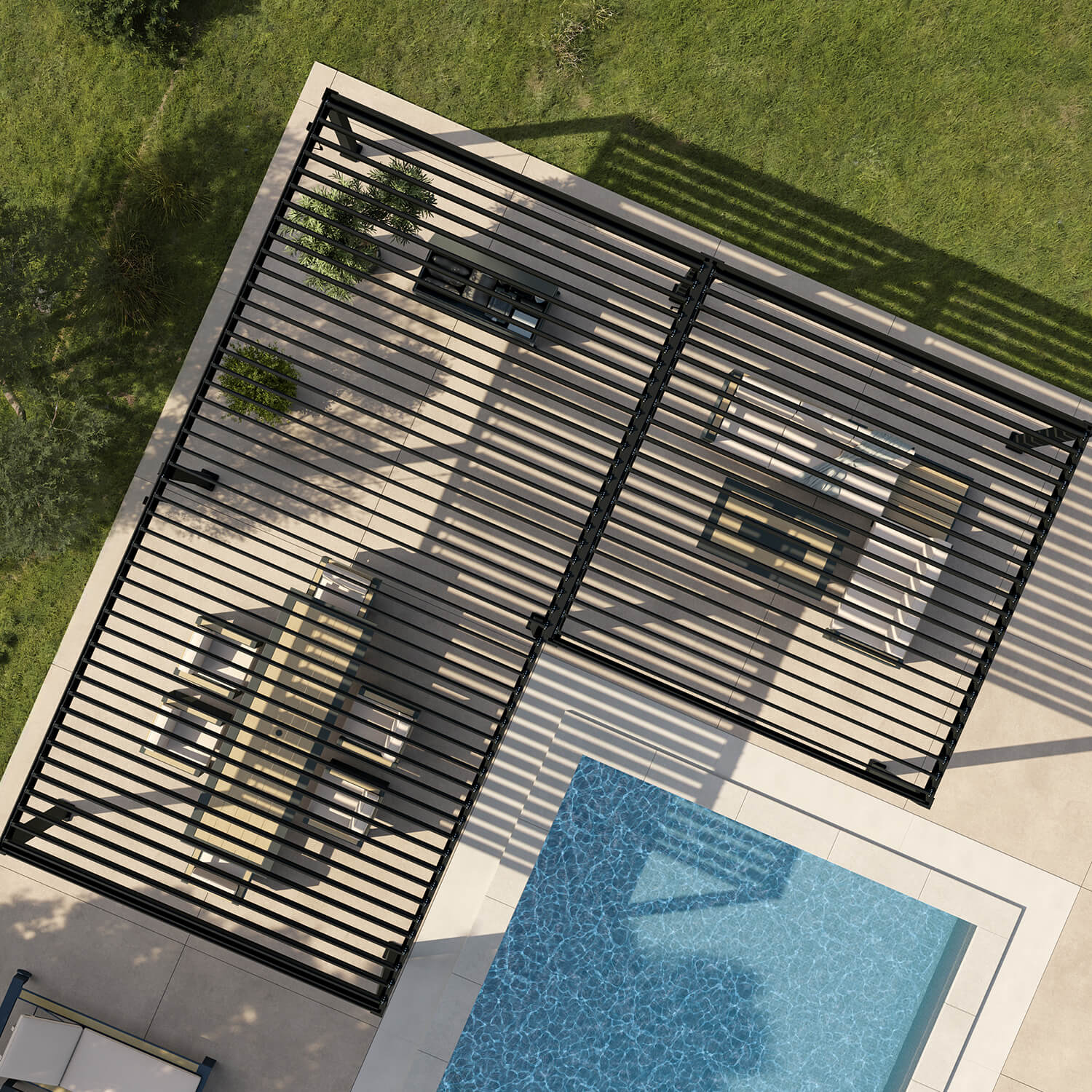 MIRADOR INFINITE 24'x24' (L) SHAPE PERGOLA