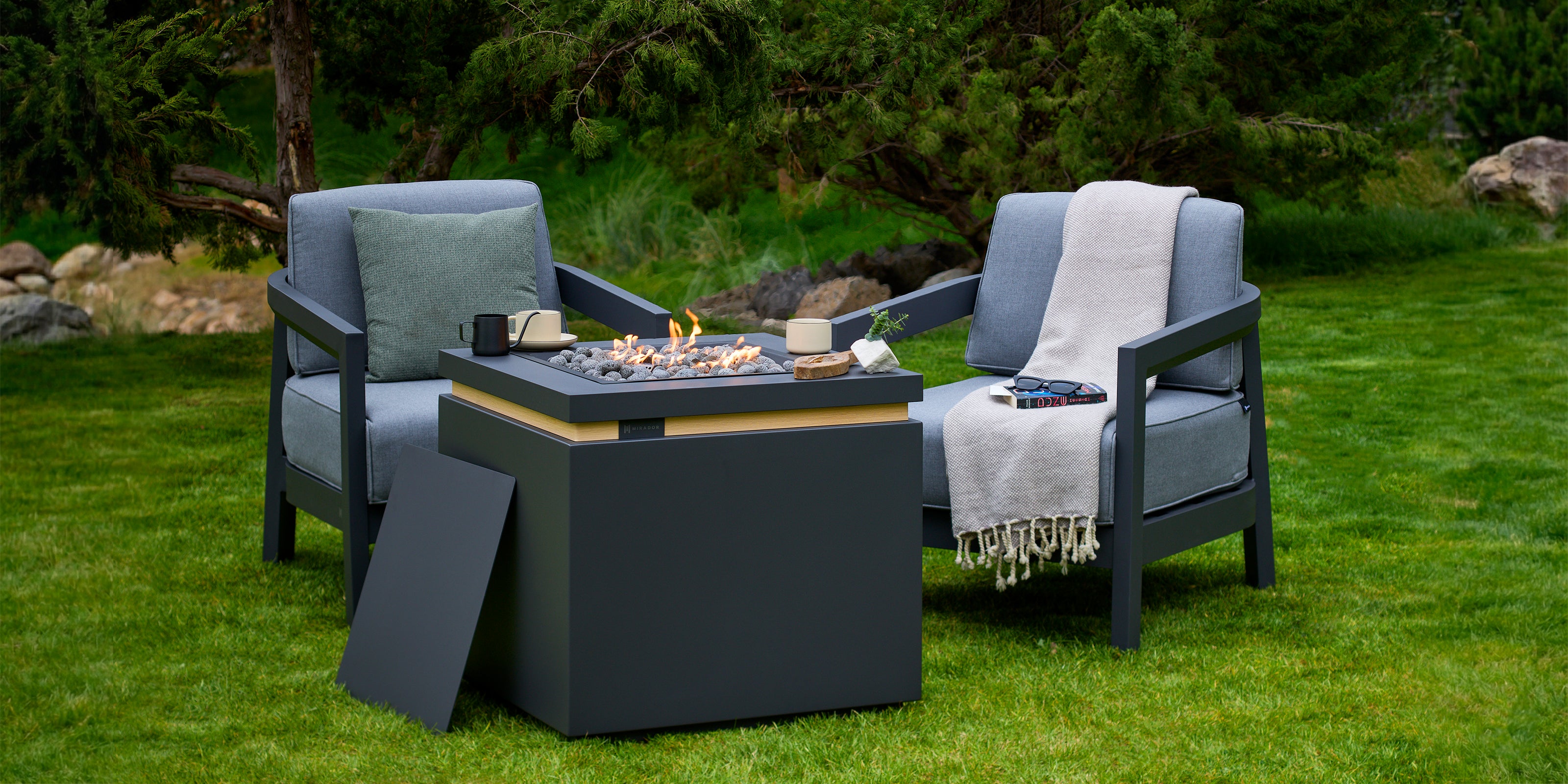 Mesa 3-Piece Conversation Set - Mirador Outdoor Furniture